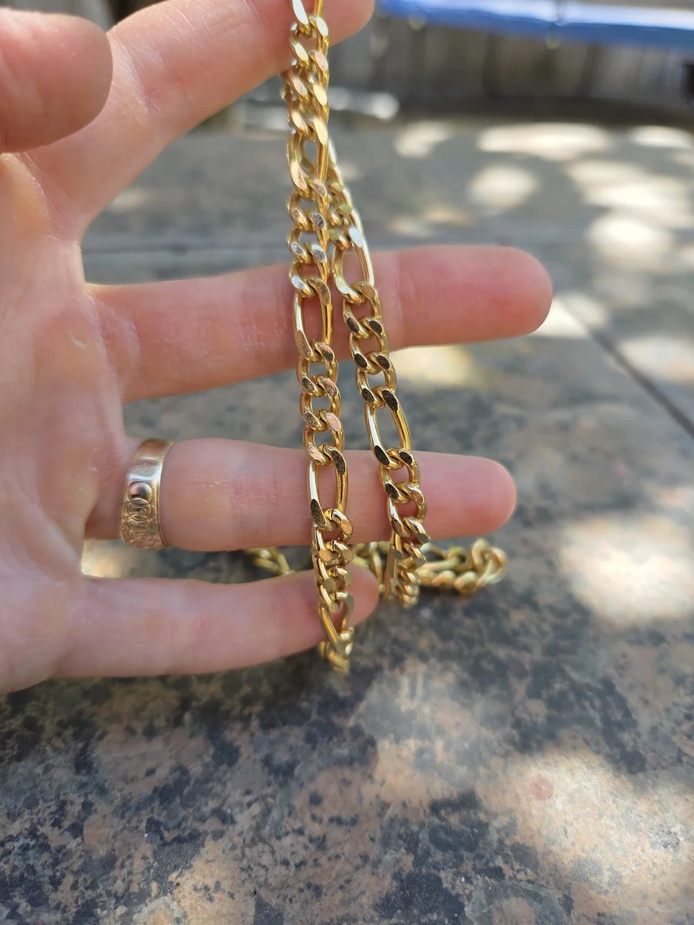 14K Gold-Plated Men's Curb Chain Necklace